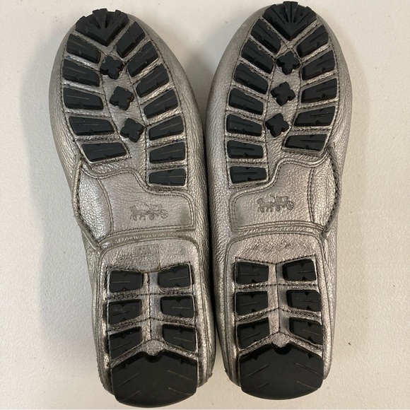 Coach Silver Leather Arlene Driving Moccasin - Picture 7 of 16